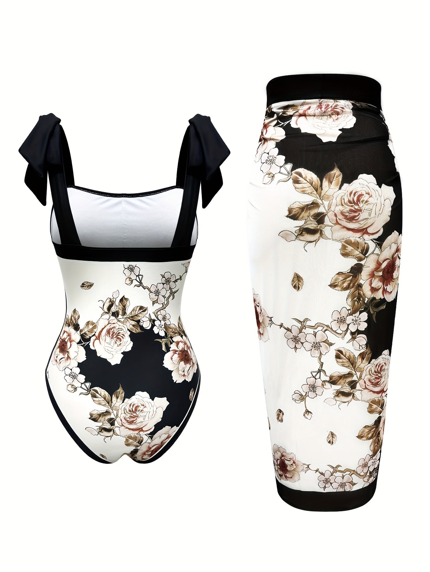 Women's Two-piece Casual Swimsuit P96 Black