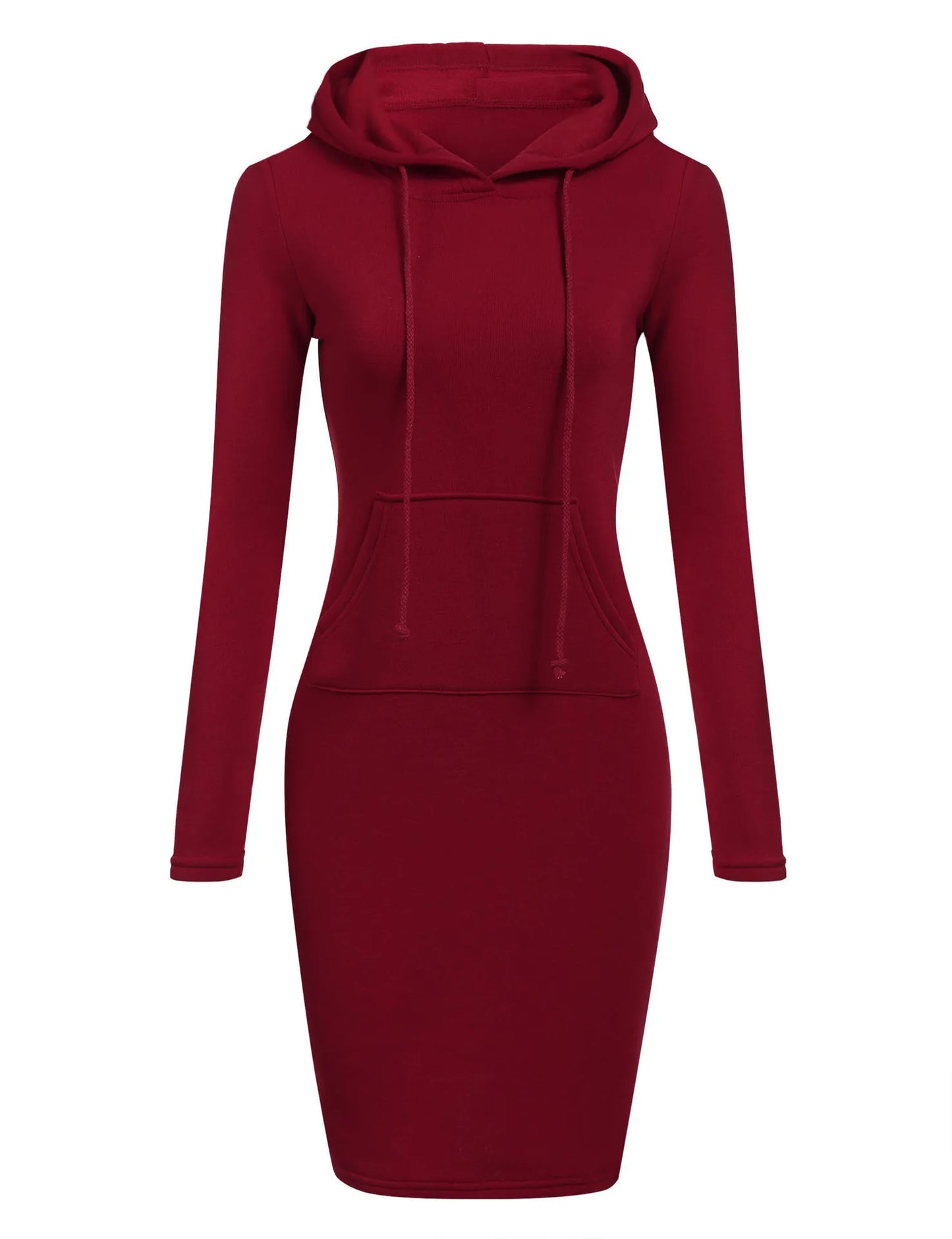 Women's Cozy Hooded Sweatshirt Dress
