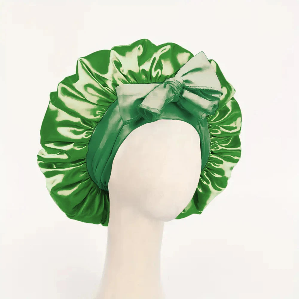 Satin Sleep Bonnet with Tie Band