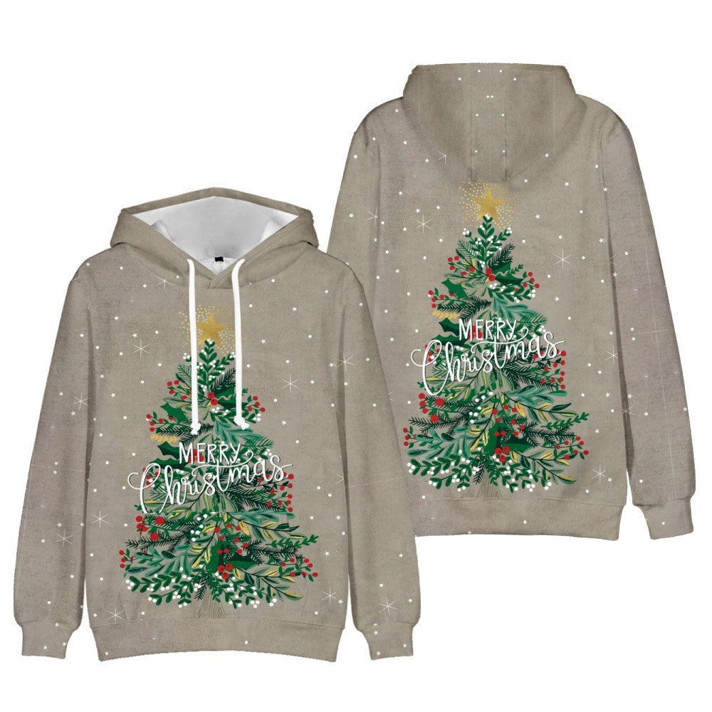 Women's Fashion Printed Hooded Sweatshirt