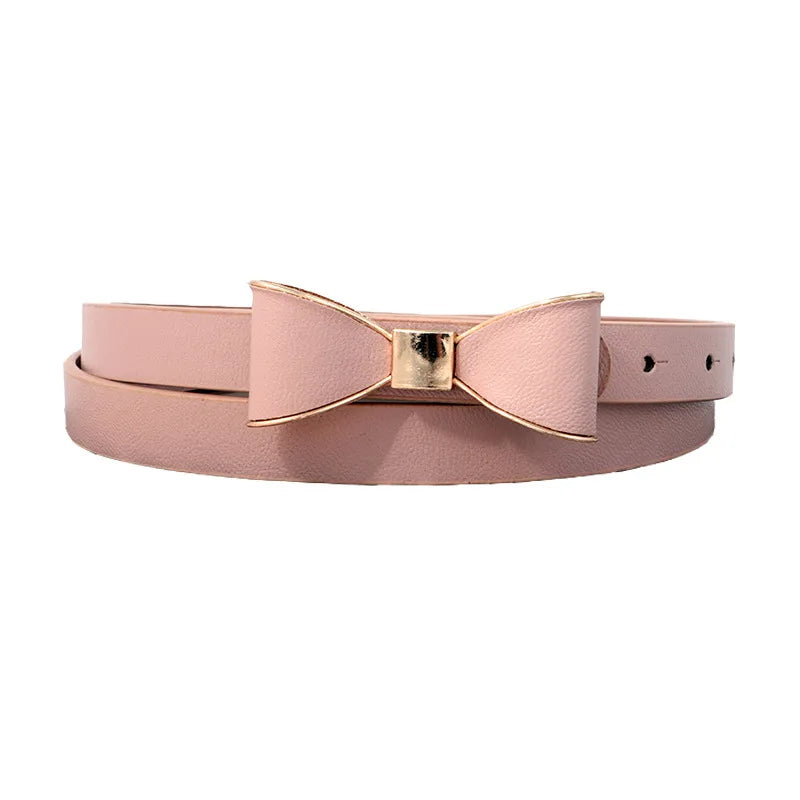 Women's Bow Belt | Elegant Faux Leather Waist Cincher