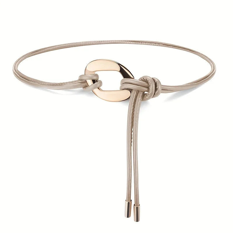Women's Tie Knot Belt | Retro Thin Waistband for Shirts & Coats