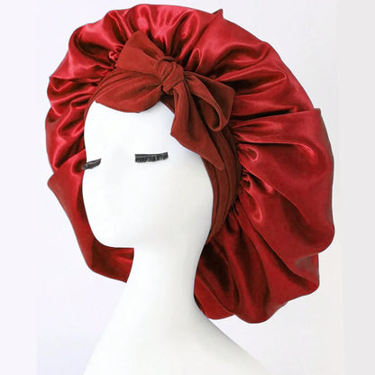 Satin Sleep Bonnet with Tie Band