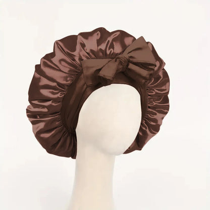 Satin Sleep Bonnet with Tie Band