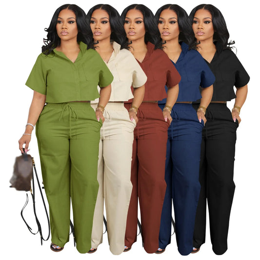 2 Piece Sets Women Outfit Pants Sets Two Piece Set for Women 2 Piece Set Outfits 2024 Tracksuits Sets Woman Pants