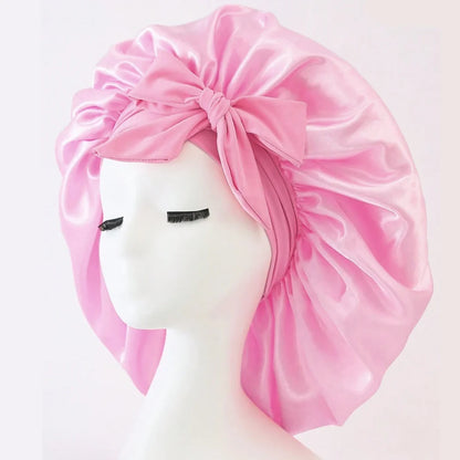 Satin Sleep Bonnet with Tie Band