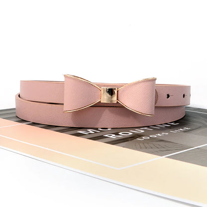 Women's Bow Belt | Solid Color Elegant Waist Strap for Jeans