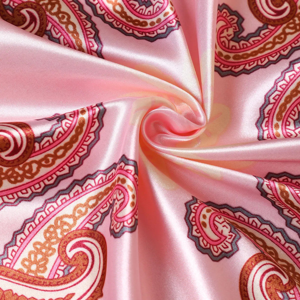 Women's Satin Hair Scarf | Luxury Square Silk Foulard, Hijab & Neckerchief