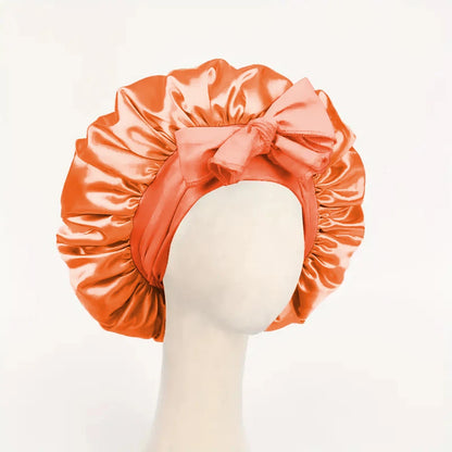 Satin Sleep Bonnet with Tie Band