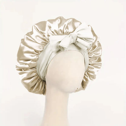 Satin Sleep Bonnet with Tie Band