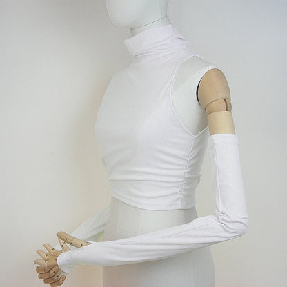 Women's Ruched Sleeveless Knit Top