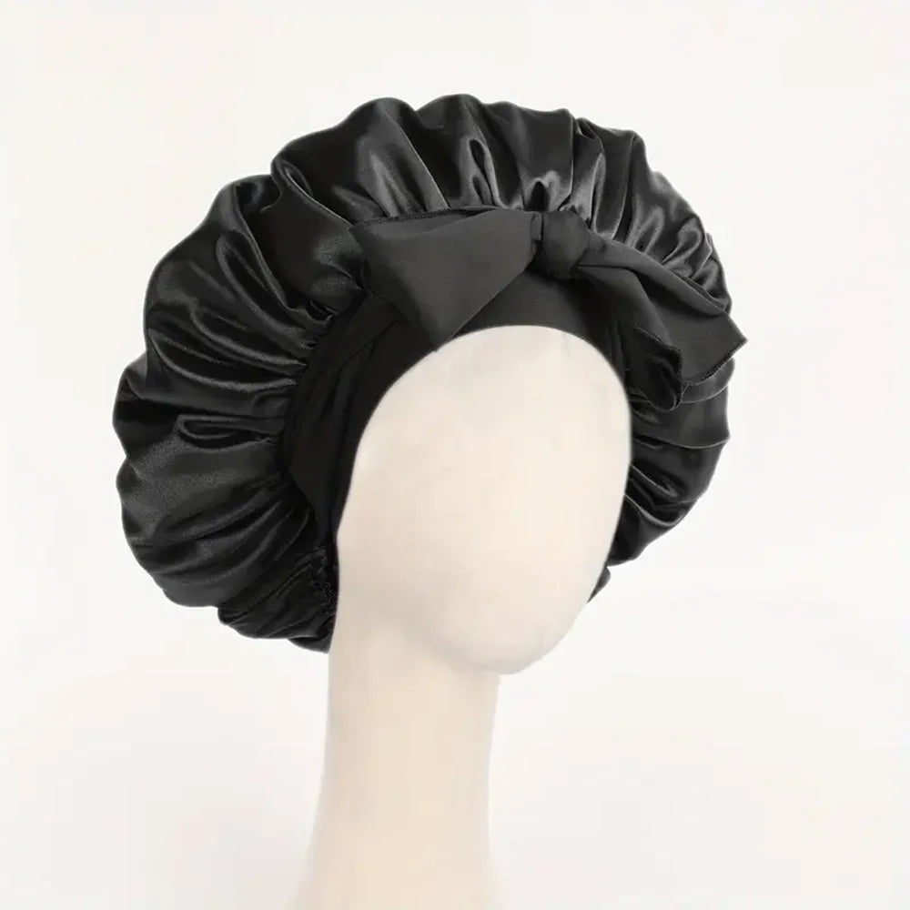 Satin Sleep Bonnet with Tie Band