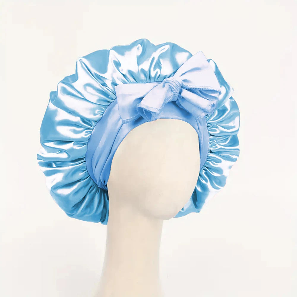 Satin Sleep Bonnet with Tie Band