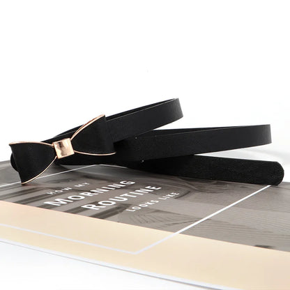 Women's Bow Belt | Solid Color Elegant Waist Strap for Jeans