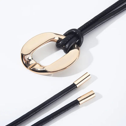 Women's Tie Knot Belt | Retro Thin Waistband for Shirts & Coats