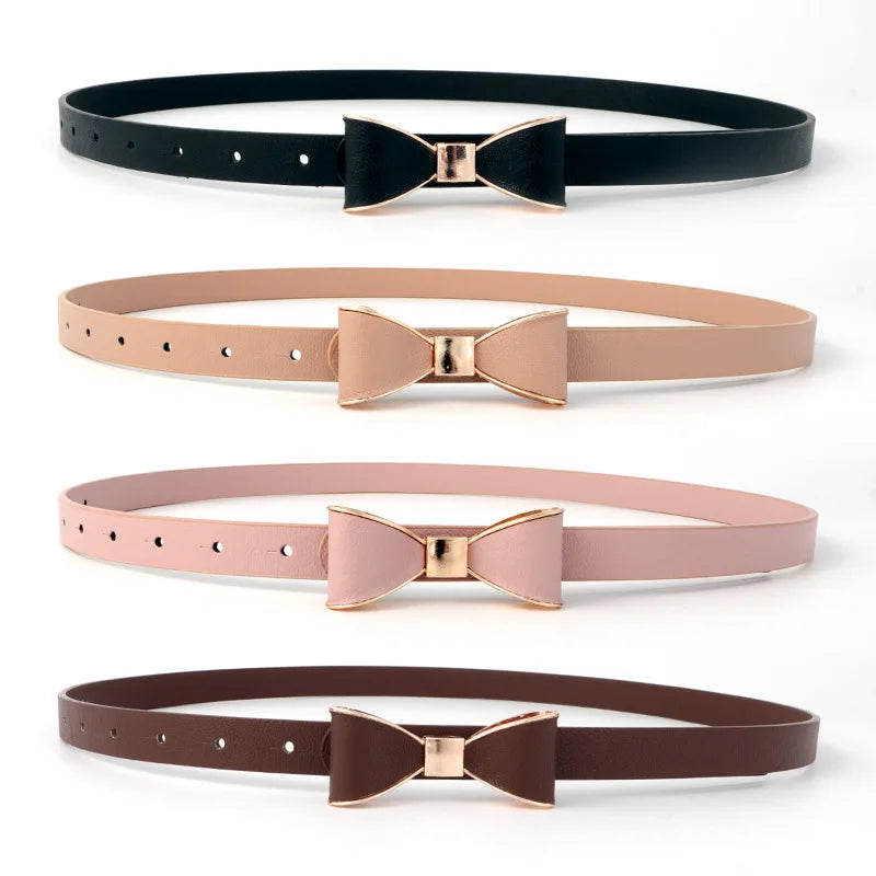 Women's Bow Belt | Elegant Faux Leather Waist Cincher