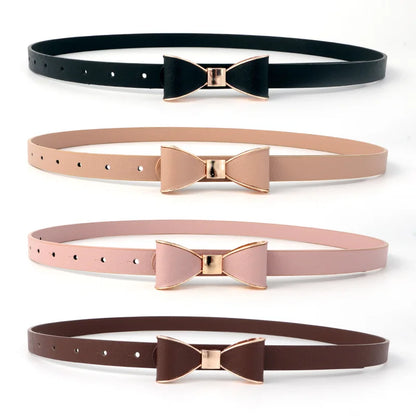 Women's Bow Belt | Elegant Faux Leather Waist Cincher
