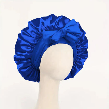 Satin Sleep Bonnet with Tie Band