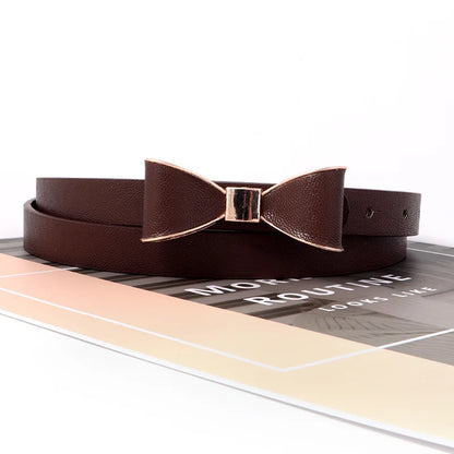 Women's Bow Belt | Elegant Faux Leather Waist Cincher