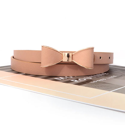 Women's Bow Belt | Elegant Faux Leather Waist Cincher