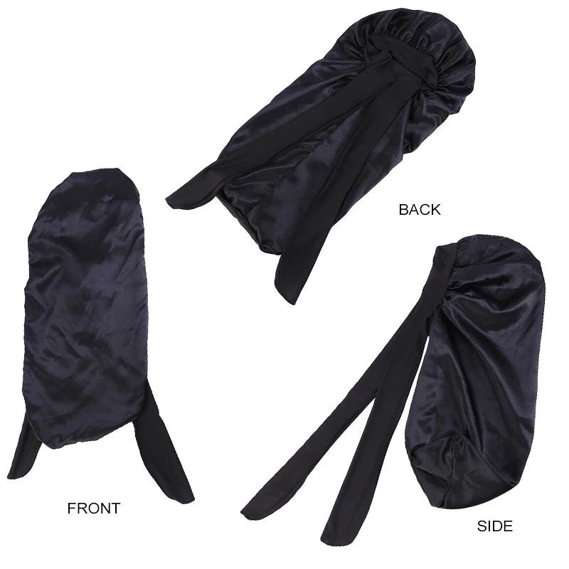 Women's Bowknot Satin Bonnet | Long Hair Sleep Cap with Bow Detail