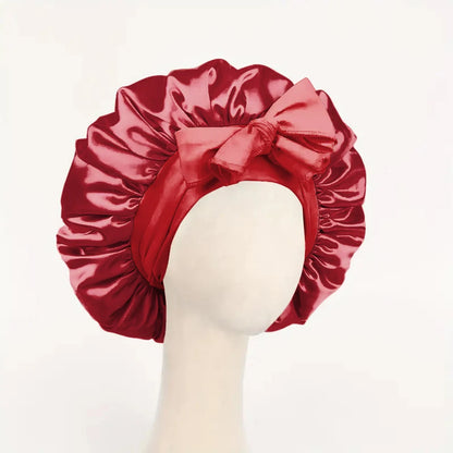 Satin Sleep Bonnet with Tie Band