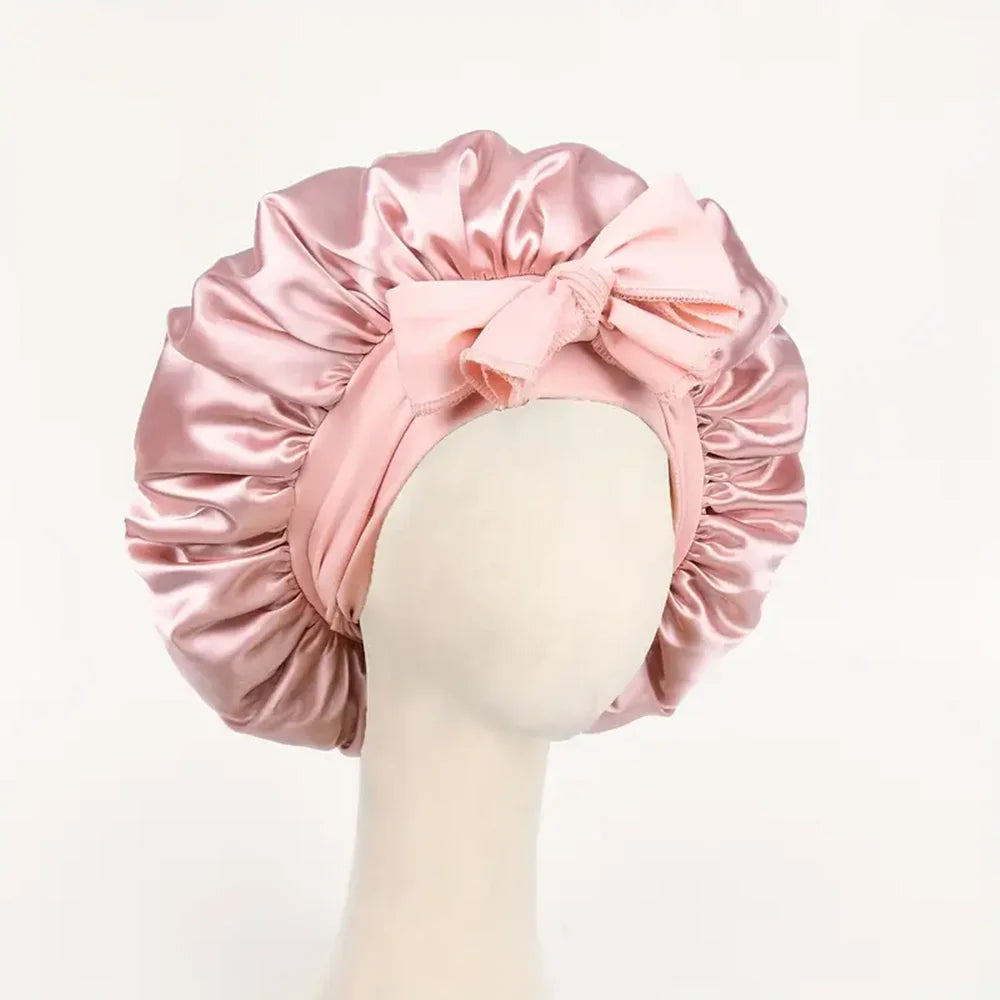 Satin Sleep Bonnet with Tie Band