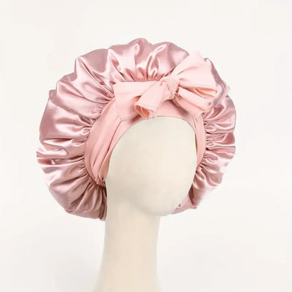 Satin Sleep Bonnet with Tie Band