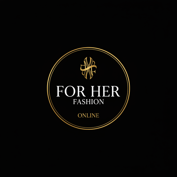 FOR HER FASHION Logo - Black Background